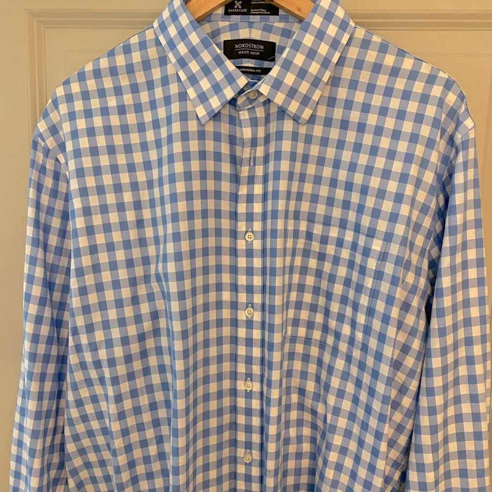Nordstrom Dress Shirt 17” neck, 33” arm, XL